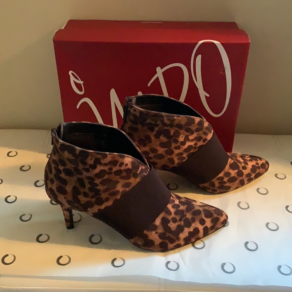 HP🎈IMPO BOOTIES (HEEL), SIZE 9M, ANIMAL PRINT - Picture 4 of 6